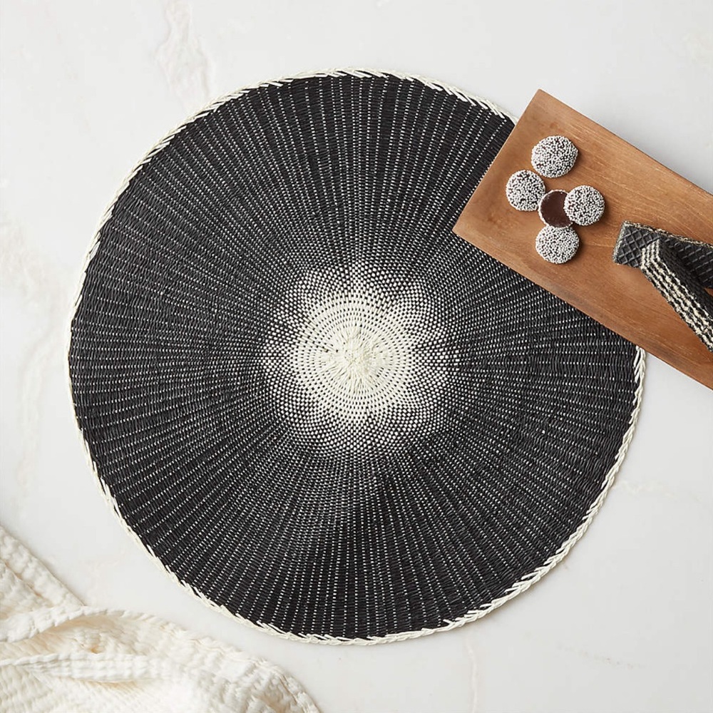 CB2 Emry Round Placemat - Picture 2 of 3